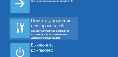 Выбираем диагностику Windows 10